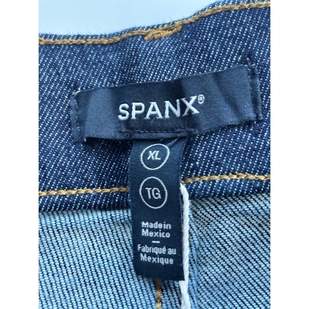NWT Spanx EveryWear Flare Jeans Women's Size XL Raw Indigo Pull On Boho 21266Q - Picture 4 of 16